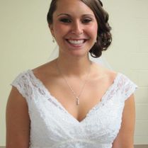 Bride with an updo