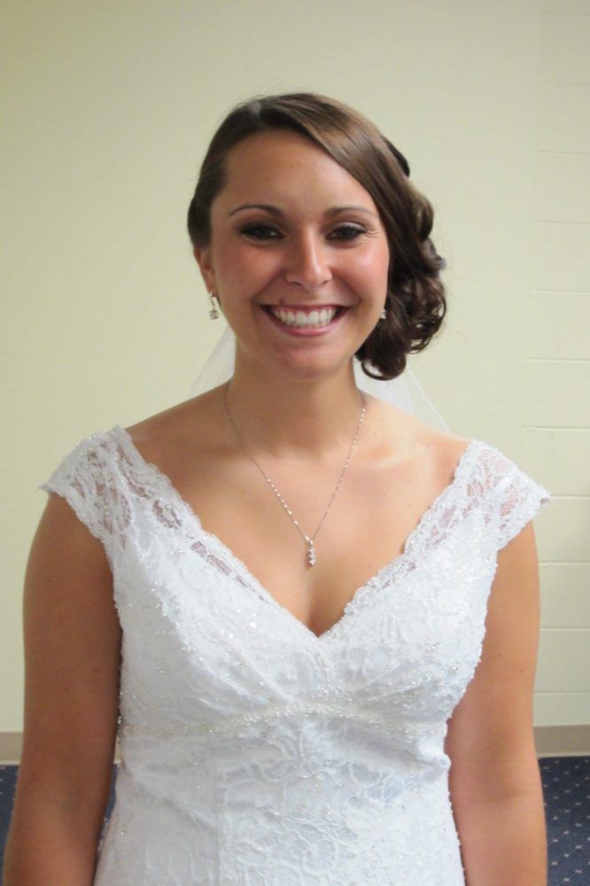 Bride with an updo