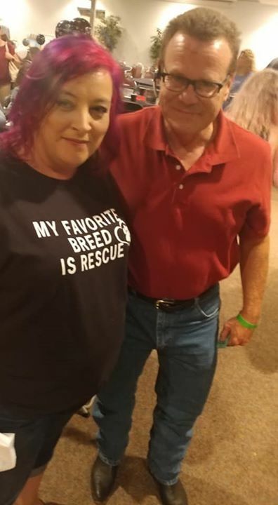employees at a community event