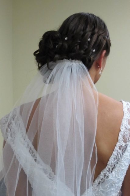 Bride with an updo